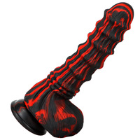 Suman Dildo réaliste en silicone liquide en forme d'animal, extra large, long et épais, plug anal, bâton de masturbation, jouet sexuel pour adultes