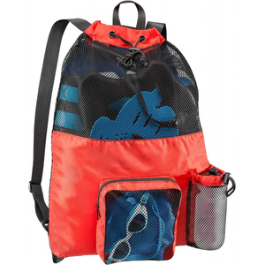Custom Logo Yoga Fitness Mesh Sports Bags Polyester Basketball Football <b>Drawstring</b> <b>Backpack</b> Nylon Swimming Bag for Men Women - Product Image 1