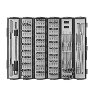 Kit de tournevis multifonctionnel de précision 128-en-1 en acier inoxydable avec étui rigide – Outil de réparation transfrontalier très vendu - Product Image 3