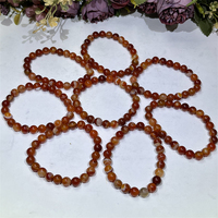 Vente en gros tendance perles rondes de 8mm bracelet de guérison en cristal de sardonyx thème mascotte style Feng Shui pour bijoux de mode