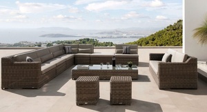 Foshan Walden Hotel Rotan Rieten Meubels/luxe hotel lobby sofa meubels/resort house outdoor meubels (DH-1035)