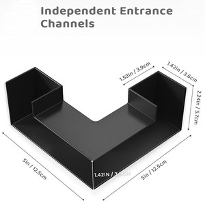 Aquarium Underground Tunnel Fish Tank Decoration Black ABS Modular Hiding Room For Fish And Shrimp - Product Image 4
