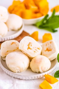 Machine automatique de fabrication de mochi japonais Daifuku Mashu Machine à crème glacée à 2 trémies Machine à incruster Aloo Tikki Buchi Kebbeh Maker - Product Image 2
