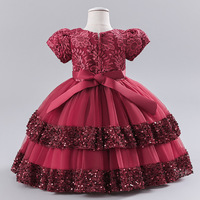 Robe de Princesse Elsa Personnalisée de Luxe pour Filles, à Manches Courtes, pour Anniversaire, Soirée, Mariage et Fête