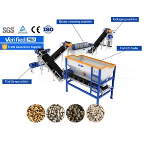 LANE 150-300KG/H Animal Feed Machine Animal Feed Pellet Machine Line