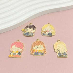 Accessoires de bijoux en alliage bricolage fait à la main mignon Magic <span class=keywords><strong>Academy</strong></span> mâle femelle étudiant porte-clés Mobile pendentif mode pendentifs breloques - Product Image 3