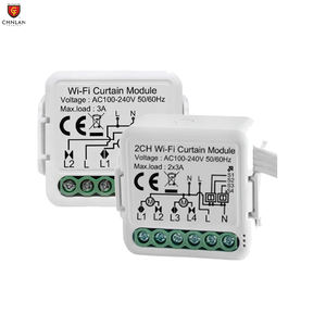 <span class=keywords><strong>Module</strong></span> de rideau double Tuya, 2 canaux, télécommande <span class=keywords><strong>sans</strong></span> <span class=keywords><strong>fil</strong></span>, relais, <span class=keywords><strong>module</strong></span> de rideau WiFi, interrupteur <span class=keywords><strong>pour</strong></span> volets roulants électriques - Product Image 1