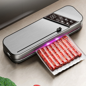 เครื่องซีลสูญญากาศแบบพกพาพร้อมที่ตัดในตัวและถุงสูญญากาศปลอดสาร BPA สำหรับบรรจุภัณฑ์อาหาร การปรุงอาหารแบบซูวีด และเครื่องถนอมอาหารแบบสูญญากาศ - Product Image 3