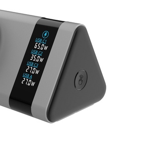 Besiter 130W carga rápida escritorio inalámbrico banco de energía y Estación pantalla LED multipuerto USB batería de polímero de litio - Product Image 4