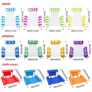 OEM/ODM Custom Logo Mesh Inflatable Pool Float PVC Water <b>Hammock</b> Summer Pool Floats for Water Activities Business Promotion - Product Image 2