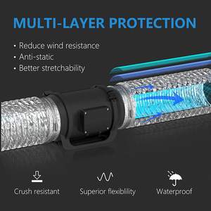 비절연 내화성 유연한 알루미늄 덕트 건조기 환기 호스 HVAC 환기 파이프용 스테인리스 스틸 클램프 - Product Image 4