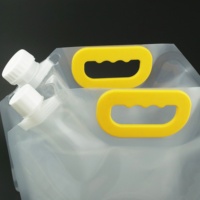 Grand sac de rangement pour boissons de fête personnalisées de 1 gallon avec poignée Pochette à bec verseur Pochettes pour boissons