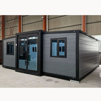 Casa Modular Prefabricada de Acero con Alas Móviles Expandibles para Resort en el Lago, Cabaña Temporal para Vacaciones y Glamping