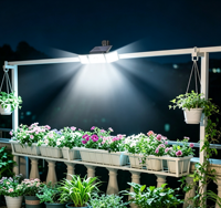 Focos Solares Integrados de Jardín con Múltiples Cabezales LED Estilo Clip 218/270/348