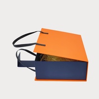 Cajas de Regalo de Diseño Moderno, Novedad, Embalaje Rectangular Rígido de Cartón con Asa, para Bufandas, Materiales Reciclados