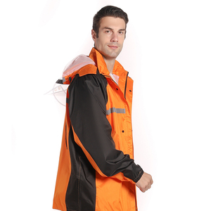 <span class=keywords><strong>Meilleur</strong></span> matériau OEM Ensemble <span class=keywords><strong>imperméable</strong></span> à la pluie pour hommes et femmes <span class=keywords><strong>Imperméable</strong></span> respirant Bande réfléchissante accrocheuse Durable pour tous les jours - Product Image 4