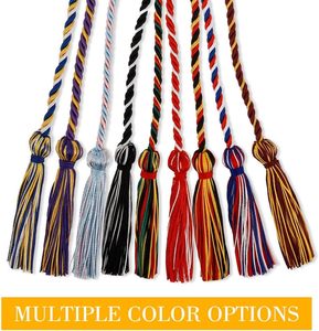 Cordón de Honor Trenzado Rosa de 67 Pulgadas, Cordón Doble con Borla, Clase de 2026, Accesorios de Graduación para Birrete y Toga de Licenciatura - Product Image 3