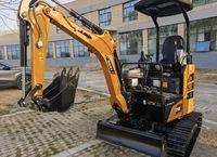 Miniexcavadora 2026 SY18U de 1.8 Toneladas con Giro Cero, Bomba Hidráulica, Motor de Engranajes, Alta Eficiencia, Certificación CE, para Jardín