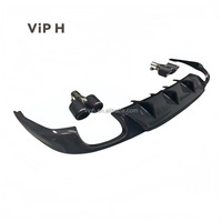 Diffuseur arrière en fibre de carbone amélioré Viph pour Lexus IS350 (2013-2020), kit carrosserie de haute qualité, finition noire polie, installation facile par clips.