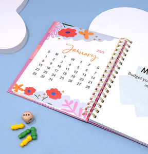 Caja de regalo con logotipo de impresión personalizada, cuaderno con espiral, diario, planificador, <span class=keywords><strong>Agenda</strong></span>, A5, <span class=keywords><strong>2023</strong></span> - Product Image 6