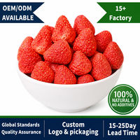 OEM Gedroogd Fruit 100% Natuurlijk Vriesgedroogde Aardbeien Fruit in Bulk Vacuümverpakking FD Droogproces Gedroogde Groenten