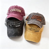 Gorra de Béisbol Vintage Bordada de Alta Calidad al por Mayor, Gorra Personalizada con Bordado