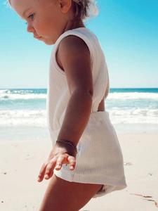 Nuevo Diseño de Mameluco sin Espalda para Bebés, Mameluco de Algodón de Color Sólido con Botones para el Verano, Lindo Mameluco para Niña - Product Image 4