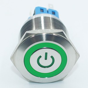 <span class=keywords><strong>12v</strong></span> כפתור הדחיפה רגעית כסף מתג 12 מ "מ מתכת קטנה עמיד למים IP65 רמה 1 שילוב עבור מכונית - Product Image 4