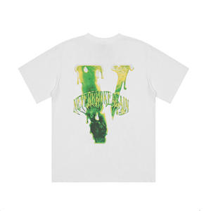 V LONE hombres Camiseta 100% algodón marca Original Streetwear mujer camiseta EE. UU. Verano manga corta Camiseta Harajuku Hip Hop <span class=keywords><strong>Vlone</strong></span> - Product Image 3