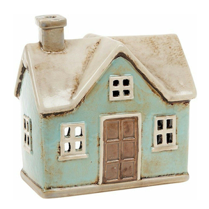 Blue House Céramique <span class=keywords><strong>Maison</strong></span> Traditionnelle <span class=keywords><strong>Photophore</strong></span> - Product Image 1