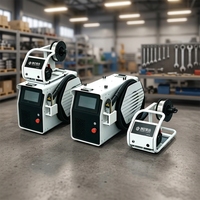 Nouveau soudeur laser portatif refroidi par air, boîtier entièrement en aluminium, ultra-léger 30 kg, alimentateur de fil à boucle rapide, combinaison libre