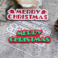 Nuovo buon natale metallo muore taglio per la carta fai da te artigianato fatto a mano inglese Die taglio per Scrapbooking