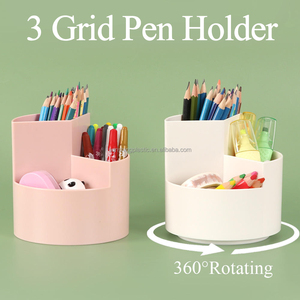 Portalápices de Plástico SUNSHING para Organizador de Escritorio de Oficina, Portalápices Giratorio de 360 Grados, Organizador de Escritorio para Material Escolar - Product Image 1
