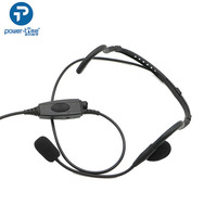 Casque mono-auriculaire de type arrière-de-tête pour radio bidirectionnelle
