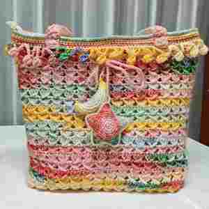 Venta Directa de Fábrica, Bolso Grande de Ganchillo, Bolso de Moda Tejido a Mano, Ideal para Compras y Viajes - Product Image 3