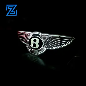 3D логотип автомобиля, пластик abs, хром, светодиодная подсветка, логотип автомобиля и знаки логотипа 4S