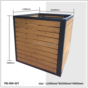 Jardinières modernes de grande taille pour plantes de jardin personnalisables, utilisation <span class=keywords><strong>en</strong></span> ville, clôture métallique, <span class=keywords><strong>pot</strong></span> de fleurs, plantes - Product Image 5