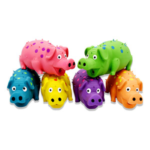 Sıcak satış eğitim Pet oyuncak gürültülü lateks çapaklar köpekler ve kediler için diş taşlama domuz çığlık ile Pet oyuncak - Product Image 5