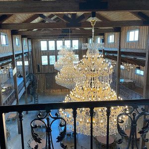 Lustre en cristal K9 de luxe personnalisé Maria Theresa, grand luminaire suspendu pour villa, escalier, hall d'hôtel, projet de décoration de mariage - Product Image 2