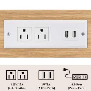 3-Tier Small Narrow Bamboo Side <strong>Table</strong> with Charging Station, <strong>Skinny</strong> Nightstand for Small Space, Slim <strong>Bedside</strong> <strong>Table</strong> with Storage - Product Image 4