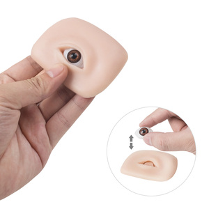 Almohadilla de silicona para práctica de <span class=keywords><strong>microblading</strong></span>, modelo de almohadilla de silicona para práctica de tatuajes, <span class=keywords><strong>Microblading</strong></span> de piel suave, con bola ocular - Product Image 4