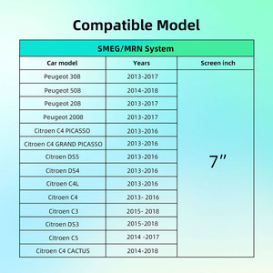 Boîtier de décodeur de mise à niveau de rythme pour Peugeot/Citroën 2013-2018 7 "Screen CarPlay <span class=keywords><strong>Android</strong></span> <span class=keywords><strong>Auto</strong></span> Retrofit Kit <span class=keywords><strong>SMEG</strong></span>/MRN Adaptateur sans fil - Product Image 3
