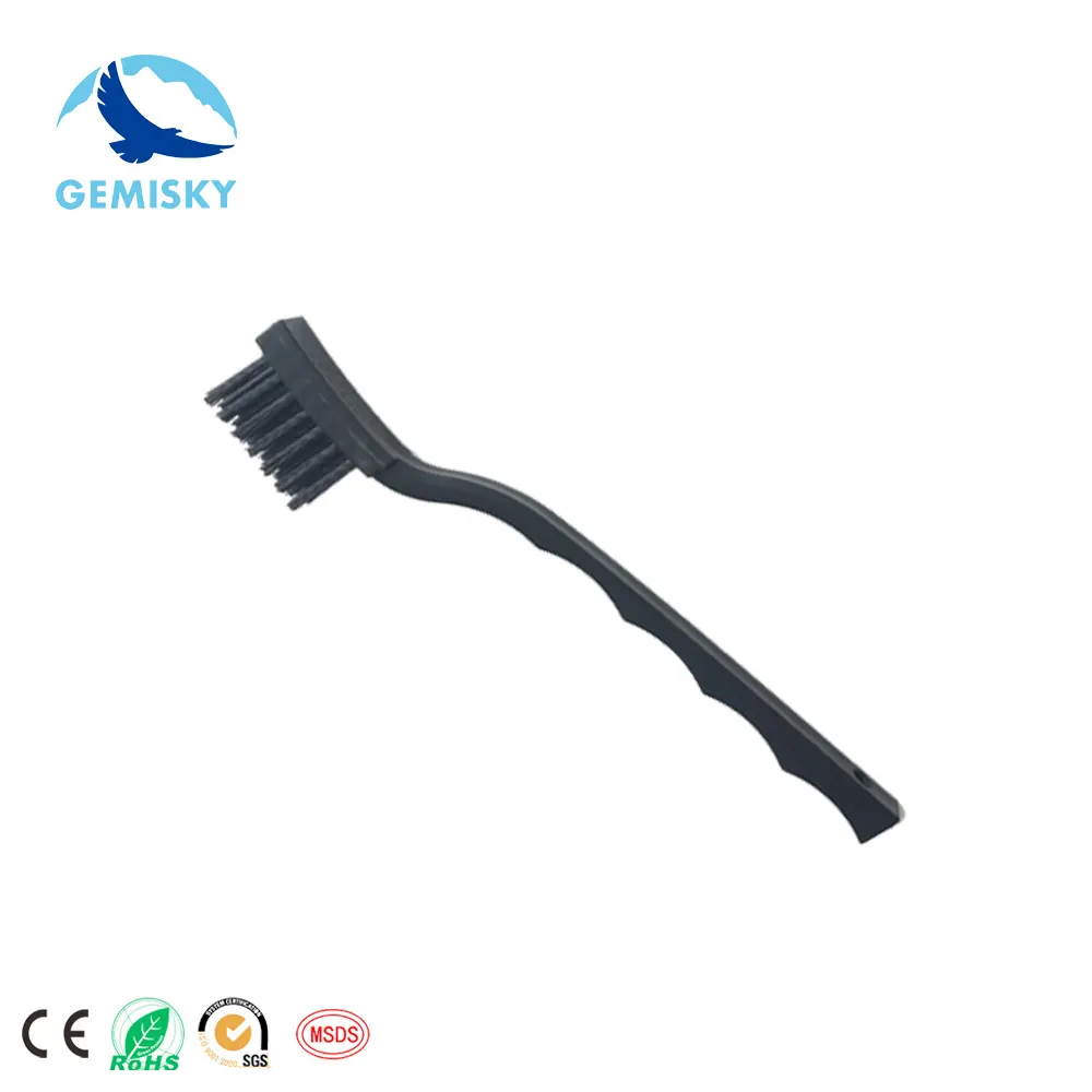 Anti-static ESD Electric Nylon Hard Bristle Black Cleaning Brush Household Portable Plastic Brush
