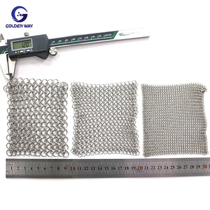 ผ้าม่านตาข่ายโลหะแบบเกลียวสำหรับตกแต่งม่านห่วงโซ่ตกแต่งเทคนิคเชื่อมบริการประมวลผลหน้าจอตัดตามแบบ - Product Image 4