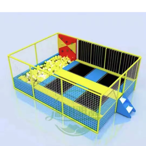 Parc de trampolines intérieur avec filet de sécurité, équipement de jeux souples pour enfants et adultes, lit de saut souple pour parc d'attractions - Product Image 1