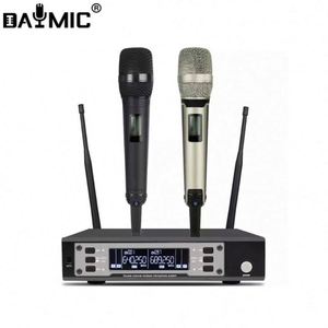 Uhf डुअल चैनल हैंडहेल्ड वायरलेस गतिशील माइक केटीवी चरण skm9000 के लिए - Product Image 2