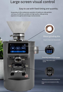 Máy xay cà phê tự động điện Zilong 90mm với màn hình LED, xay theo trọng lượng và thời gian, dùng cho gia đình, ô tô và cửa hàng - Product Image 2
