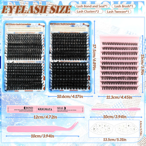 ขนตาปลอมแบบกลุ่ม ปี 2026 ขายส่ง แบรนด์ส่วนตัว ชุดต่อขนตา DIY แบบกลุ่ม 30D 40D 50D <span class=keywords><strong>60D</strong></span> - Product Image 3
