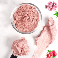 Masque en argile à base de boue, produit de soins pour la peau, rose, en vrac indien, amazayen, Bentonite, volcanique, soins pour le visage