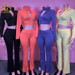 Nuevos Conjuntos de 3 Piezas para Mujer Chaqueta Corta+Diadema+Pantalones Largos Tipo Chándal Casual para Correr Ropa de Mujer - Product Image 1